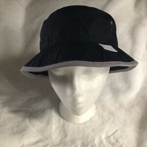 Honda Bucket Hat with Metal Grommet Vents - Black with Gray Trim nwot Rare